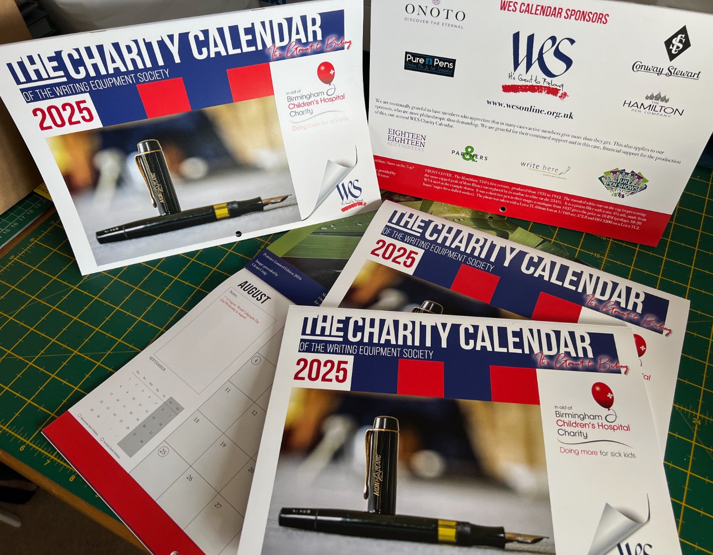 WES launch 2025 Charity Calendar and Card